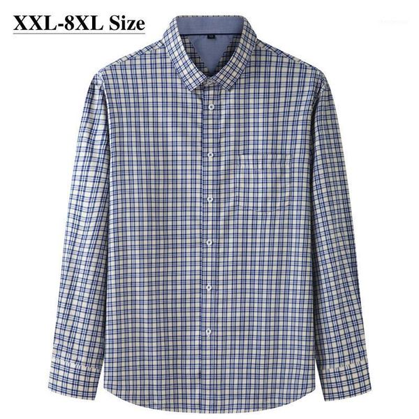 plus size 6xl 7xl 8xl men's loose plaid long sleeve shirt 100% cotton fashion business casual spring autumn male brand dress shirts, White;black
plus size 6xl 7xl 8xl men's loose plaid long sleeve shirt 100% cotton fashion business casual spring autumn male brand dress shirts, White;black