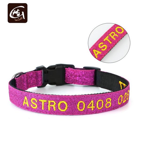 dog collars & leashes pet products shiny reflective nylon collar name tag custom embroidered
dog collars & leashes pet products shiny reflective nylon collar name tag custom embroidered