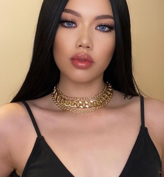chokers jewelry punk multi-layer hip-hop style thick chain necklace female temperament wild twist cross, Golden;silver
chokers jewelry punk multi-layer hip-hop style thick chain necklace female temperament wild twist cross, Golden;silver