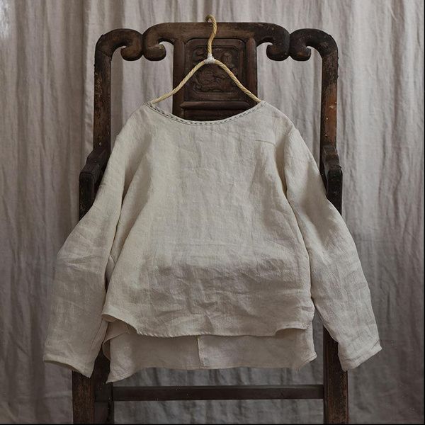 cotton linen fashion spring womens t shirts autumn long sleeve loose irregular o neck vintage casual basic, White
cotton linen fashion spring womens t shirts autumn long sleeve loose irregular o neck vintage casual basic, White