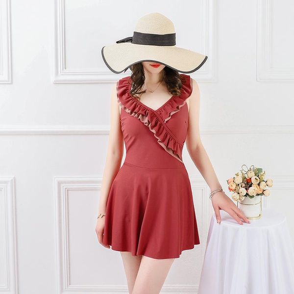 one-piece suits flounce cross straps beach swimming skirt summerbackless one piece bathingsuit padded wrap chest monokini female
one-piece suits flounce cross straps beach swimming skirt summerbackless one piece bathingsuit padded wrap chest monokini female