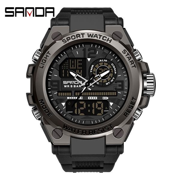 wristwatches sanda g style military sports watches mens 50m waterproof digital wristwatch man quartz for men clock male relogio masculino, Slivery;brown
wristwatches sanda g style military sports watches mens 50m waterproof digital wristwatch man quartz for men clock male relogio masculino, Slivery;brown