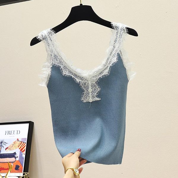 women's tanks & camis basic lace camisole summer knit tank women slim strap female high elasticity casual solid, White
women's tanks & camis basic lace camisole summer knit tank women slim strap female high elasticity casual solid, White