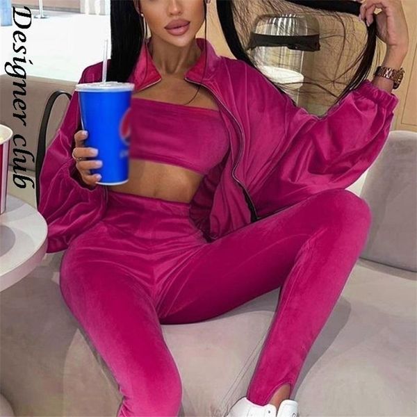 velour suit long sleeve coat and pants fleece tracksuit women sweatsuits solid streetwear outfit three pcs set 220315, White
velour suit long sleeve coat and pants fleece tracksuit women sweatsuits solid streetwear outfit three pcs set 220315, White
