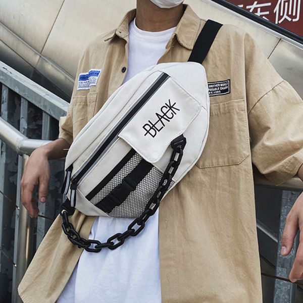 street large waist bags canvas chain fanny pack for men and women black blet bag multi-functional chest banana packs
street large waist bags canvas chain fanny pack for men and women black blet bag multi-functional chest banana packs