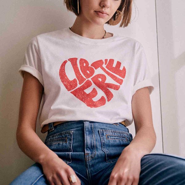 women's t-shirt t shirts liberte heart print t-shirt women round neck short sleeve casual cotton white tees summer vintage t-shirts fe
women's t-shirt t shirts liberte heart print t-shirt women round neck short sleeve casual cotton white tees summer vintage t-shirts fe