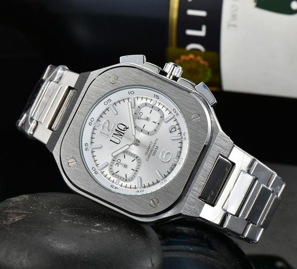 wristwatches 2021 umq quartz watch men br bell stainless steel ross watches wristwatch luxury military243j, Slivery;brown
wristwatches 2021 umq quartz watch men br bell stainless steel ross watches wristwatch luxury military243j, Slivery;brown