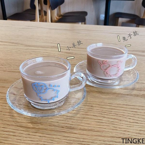 cartoon korean glass coffee cup and saucer girl heart animal dog breakfast set couple gift mugs
cartoon korean glass coffee cup and saucer girl heart animal dog breakfast set couple gift mugs
