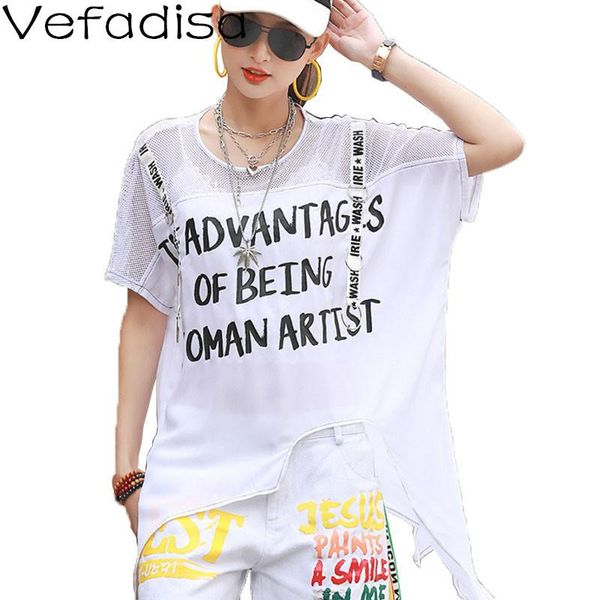 women's t-shirt vefadisa white summer letter print irregular women 2021 mesh patchwork female plus size casual qyf5509
women's t-shirt vefadisa white summer letter print irregular women 2021 mesh patchwork female plus size casual qyf5509