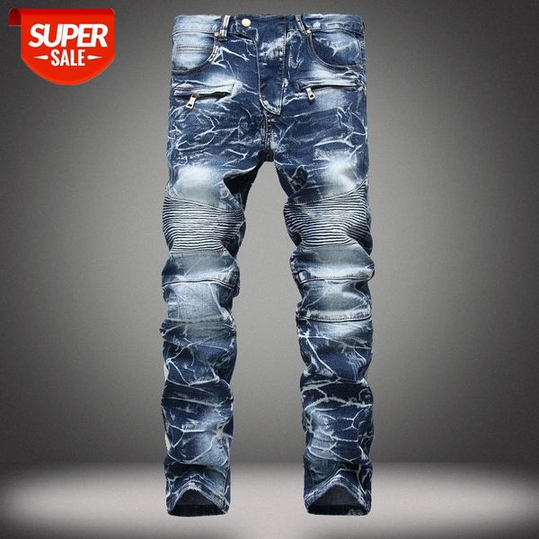european and american jeans men's nostalgic motorcycle straight trendy personality trousers #wg5s, Blue
european and american jeans men's nostalgic motorcycle straight trendy personality trousers #wg5s, Blue