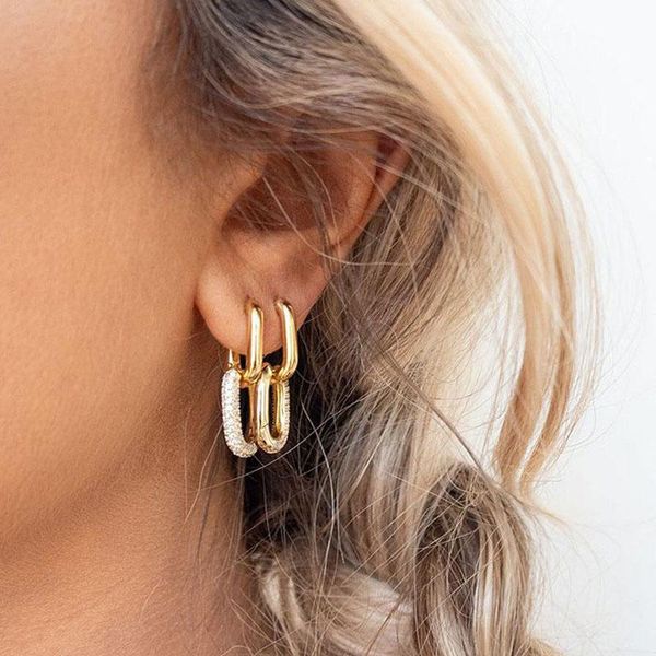 stud punk zircon oval earring for women ladies simple gold silver color geometric studs piercing earrings party jewelry, Golden;silver
stud punk zircon oval earring for women ladies simple gold silver color geometric studs piercing earrings party jewelry, Golden;silver