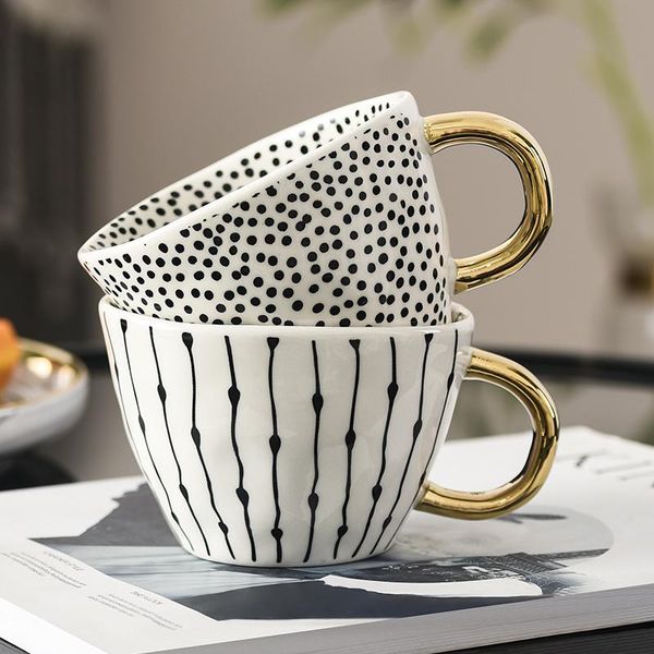 mugs creative geometric ceramic cup with gold handle handmade coffee gilded irregular milk tea unique gift office
mugs creative geometric ceramic cup with gold handle handmade coffee gilded irregular milk tea unique gift office