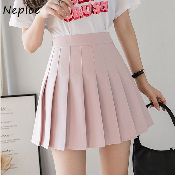 neploe summer all-match solid color pleated skirt bodycon high waist jupe fashion simple sweet cute mini skirt 210423, Black
neploe summer all-match solid color pleated skirt bodycon high waist jupe fashion simple sweet cute mini skirt 210423, Black