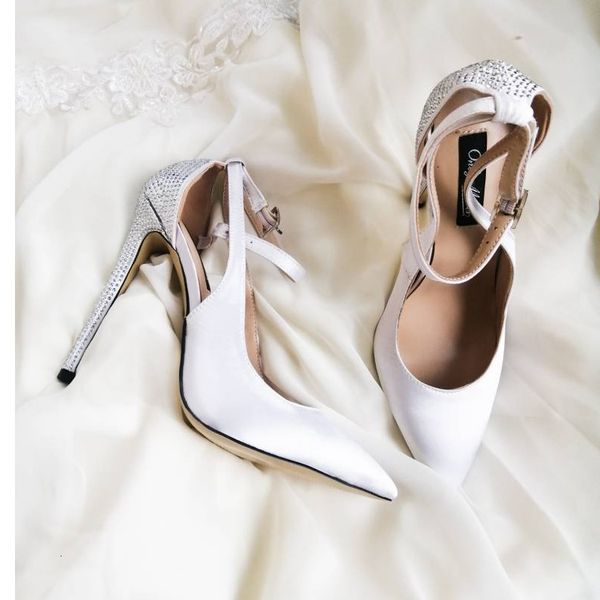 sandals womens white pointed toe ankle strap artificial diamond cutout stiletto pumps fashion casual party lady sandals, Black
sandals womens white pointed toe ankle strap artificial diamond cutout stiletto pumps fashion casual party lady sandals, Black