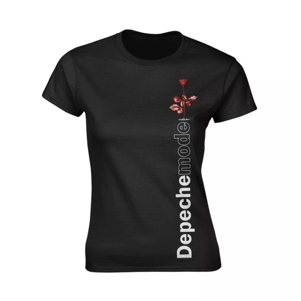 ladies depeche mode side rose officially women t-shirt womens, White;black
ladies depeche mode side rose officially women t-shirt womens, White;black