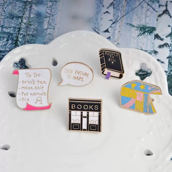 decoration bookstore dialog "the future is naps" announcement rules gifts for kids girls brooches creative pins, Blue
decoration bookstore dialog "the future is naps" announcement rules gifts for kids girls brooches creative pins, Blue