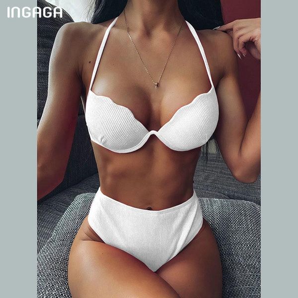 high waist bikini set swimsuits 2021 push up swimwear women string halter beach wear bathing suits cut biquni women's, White;black
high waist bikini set swimsuits 2021 push up swimwear women string halter beach wear bathing suits cut biquni women's, White;black