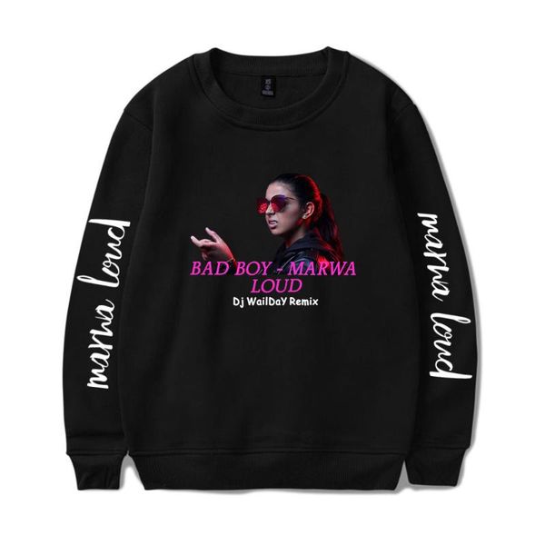 women's hoodies & sweatshirts marwa loud printed french singer o-neck sweatshirt harajuku cute outwear pullover round colla, Black
women's hoodies & sweatshirts marwa loud printed french singer o-neck sweatshirt harajuku cute outwear pullover round colla, Black