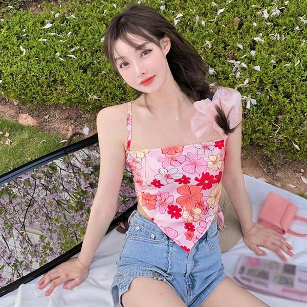 women's tanks & camis women fashion printed backless bow tie tank vintage strap summer female shirts, White
women's tanks & camis women fashion printed backless bow tie tank vintage strap summer female shirts, White