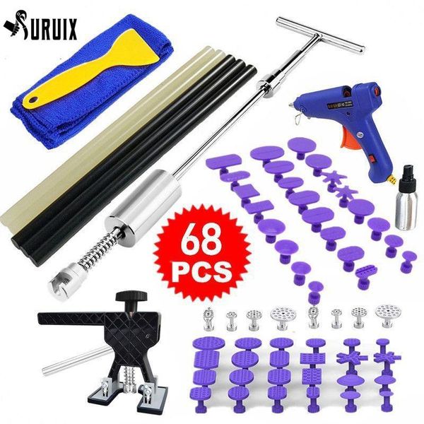 professional hand tool sets 68pcs car dent repair puller kit auto body paintless removal tools silde hammer lifter glue set
professional hand tool sets 68pcs car dent repair puller kit auto body paintless removal tools silde hammer lifter glue set