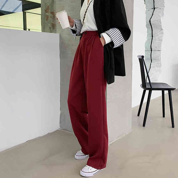 casual soft-legged high-waisted broad-legged trousers for women loose in the long female suit streetwear capris pants more, Black;white
casual soft-legged high-waisted broad-legged trousers for women loose in the long female suit streetwear capris pants more, Black;white