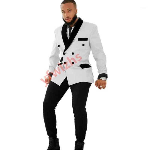 men's suits & blazers handsome double-breasted groomsmen shawl lapel groom tuxedos men wedding/prom/dinner blazer(jacket+pants+tie) 312, White;black
men's suits & blazers handsome double-breasted groomsmen shawl lapel groom tuxedos men wedding/prom/dinner blazer(jacket+pants+tie) 312, White;black