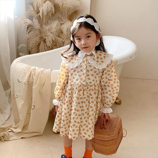 kids clothes floral for girl dress peter pan collar children, Red;yellow
kids clothes floral for girl dress peter pan collar children, Red;yellow