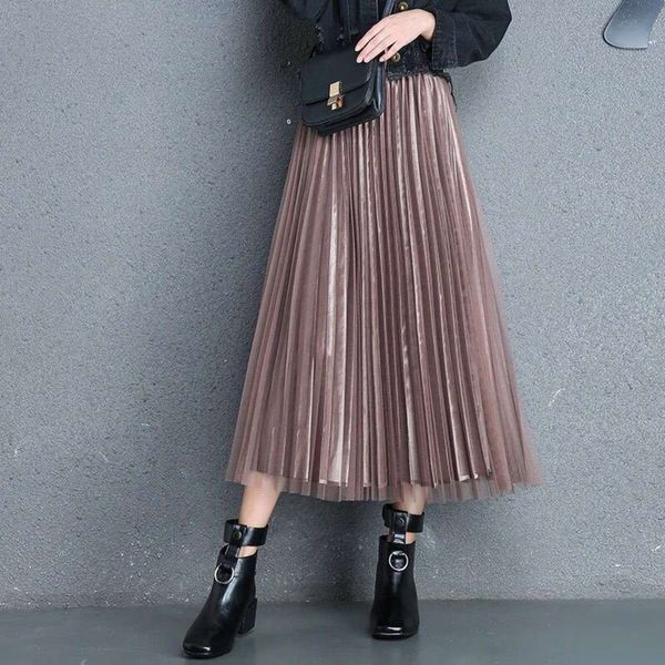 casual dresses dress double side gold velvet women's autumn and winter net a-line medium length pleated skirt g9y2, Black;gray
casual dresses dress double side gold velvet women's autumn and winter net a-line medium length pleated skirt g9y2, Black;gray