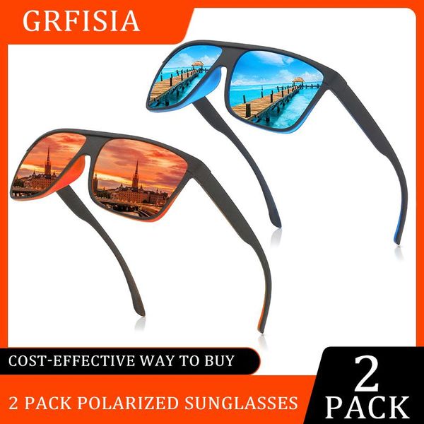 sunglasses 2 pack fashion brand men's polarized colorful film series dustproof mirror eyeglass pochromic sun glasses, White;black
sunglasses 2 pack fashion brand men's polarized colorful film series dustproof mirror eyeglass pochromic sun glasses, White;black