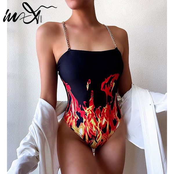 in-x fire print one piece swimsuit women chain bodysuit bandeau swimwear female vintage bathing suit sports monokini beach wear one-piece su
in-x fire print one piece swimsuit women chain bodysuit bandeau swimwear female vintage bathing suit sports monokini beach wear one-piece su