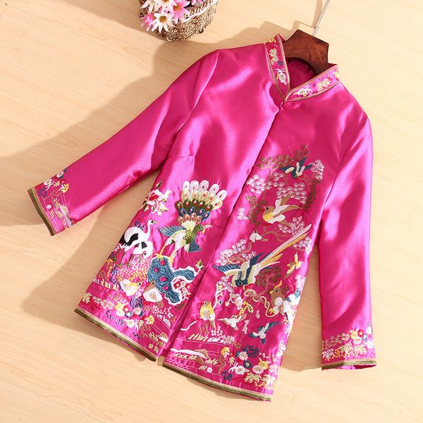 jackets women autumn royal embroidery vintage floral coat mandarin collar 3/4 sleeve plus size lady casual jacket female s-4xl, Black;brown
jackets women autumn royal embroidery vintage floral coat mandarin collar 3/4 sleeve plus size lady casual jacket female s-4xl, Black;brown