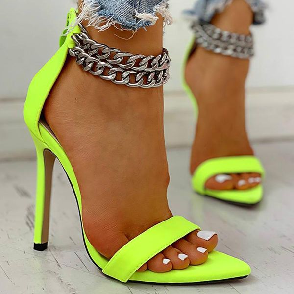 sandals women office pumps metal decoration chain buckled open toe thin heels leopard fashion stylish shoes, Black
sandals women office pumps metal decoration chain buckled open toe thin heels leopard fashion stylish shoes, Black