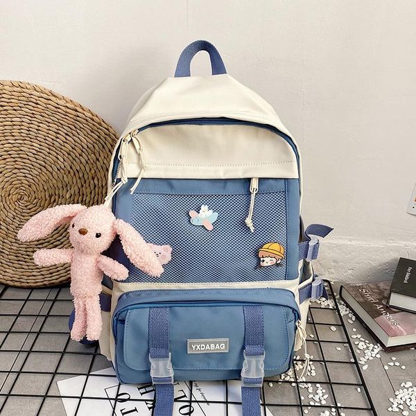 backpack 2021 fashion foreign style trend versatile badge campus student large capacity book bag school bags for teenage girls
backpack 2021 fashion foreign style trend versatile badge campus student large capacity book bag school bags for teenage girls