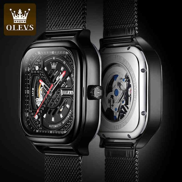 luxe 007 men automatic olevs watch square steampunk mechanical rvs waterproof sport business poison, Slivery;brown
luxe 007 men automatic olevs watch square steampunk mechanical rvs waterproof sport business poison, Slivery;brown