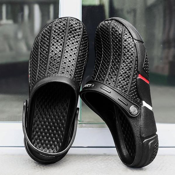 sandals classic slip on garden clog shoes men quick drying summer beach slipper breathable outdoor platform gardening, Black
sandals classic slip on garden clog shoes men quick drying summer beach slipper breathable outdoor platform gardening, Black