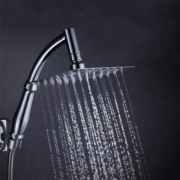 imixlot stainless steel shower dual-use luxury ultra-thin hand held head bathroom supplies sets