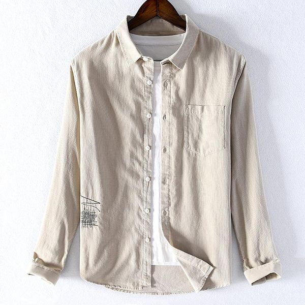 men's casual shirts style autumn and winter long sleeve brand shirt men fashion for solid cotton corduroy male chemise, White;black
men's casual shirts style autumn and winter long sleeve brand shirt men fashion for solid cotton corduroy male chemise, White;black