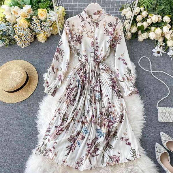 holiday women fashion autumn dress lady stand collar thin long sleeve pleated printed vestidos k597 210527, Black;gray
holiday women fashion autumn dress lady stand collar thin long sleeve pleated printed vestidos k597 210527, Black;gray