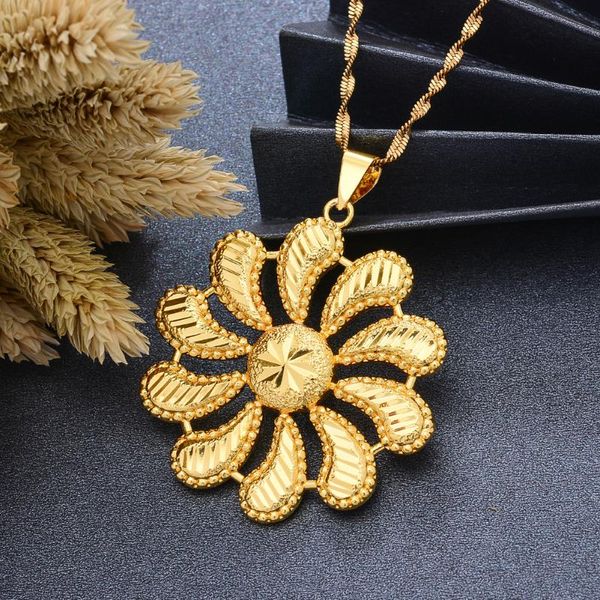 chains gold color africadubai flower pendant chain necklaces for women men birthday party, Silver
chains gold color africadubai flower pendant chain necklaces for women men birthday party, Silver
