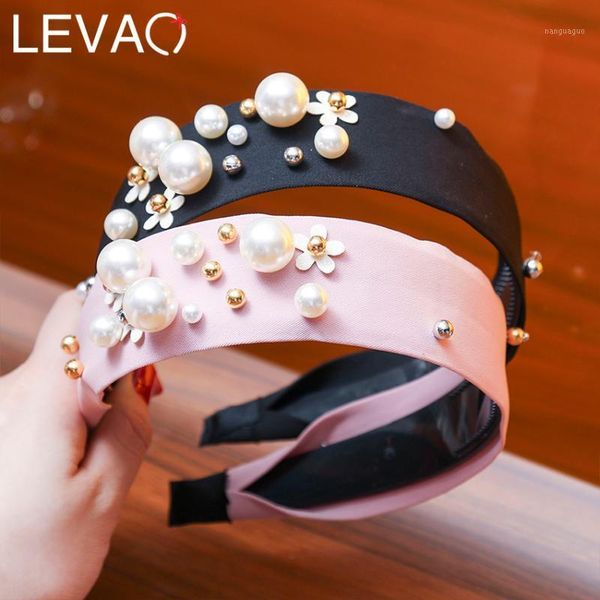 levao sweet fashion girls hair accessories big pearls floral wide hoops korean solid fabric hairbands satin comb headbands1 
levao sweet fashion girls hair accessories big pearls floral wide hoops korean solid fabric hairbands satin comb headbands1