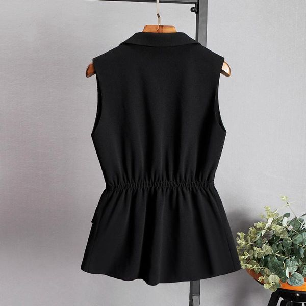 women's vests 2021 est fashion autumn sleeveless female casual black waistcoat office ladies outerwear coats lwl574, Black;white
women's vests 2021 est fashion autumn sleeveless female casual black waistcoat office ladies outerwear coats lwl574, Black;white