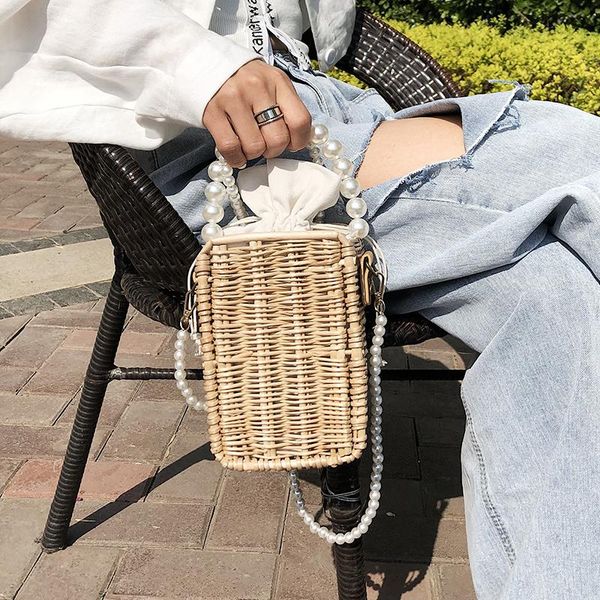 evening bags original brand summer bag 2021 fashion pearl chain messenger female wild straw woven shoulder
evening bags original brand summer bag 2021 fashion pearl chain messenger female wild straw woven shoulder
