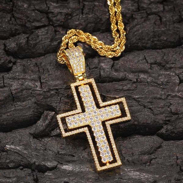 pendant necklaces men/women hip hop iced out bling rotatable double side cross zircon creative hiphop necklace jewelry, Silver
pendant necklaces men/women hip hop iced out bling rotatable double side cross zircon creative hiphop necklace jewelry, Silver