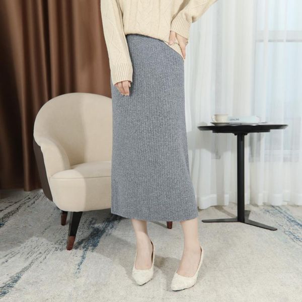 skirts autumn and winter wool skirt women's high-waist elastic waist knitted cashmere bottoming slim-fit hip-wrapped medium, Black
skirts autumn and winter wool skirt women's high-waist elastic waist knitted cashmere bottoming slim-fit hip-wrapped medium, Black