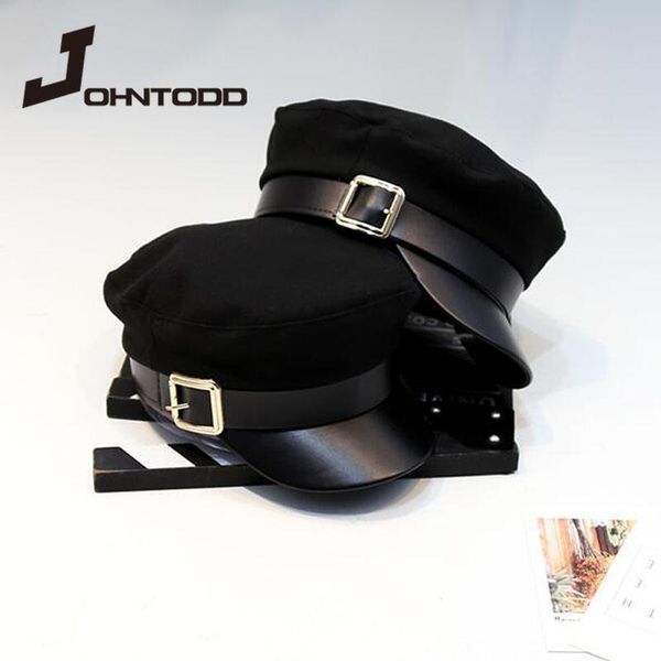 wide brim hats 2021 fashion autumn winter women men military ladies wool pu leather patchwork sboy caps with belt female gorras, Blue;gray
wide brim hats 2021 fashion autumn winter women men military ladies wool pu leather patchwork sboy caps with belt female gorras, Blue;gray