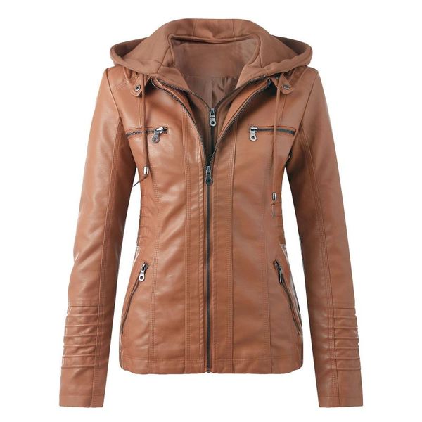 women's jackets women jacket fashion pu faux leather loose coat vintage pockets long sleeve hooded motorcycle suit outerwear chic, Black;brown
women's jackets women jacket fashion pu faux leather loose coat vintage pockets long sleeve hooded motorcycle suit outerwear chic, Black;brown
