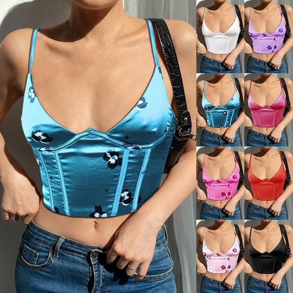 women's tanks & camis ladies vest suspenders v neck satin corset with straps 2021 summer floral print clothes sleeveless club women, White
women's tanks & camis ladies vest suspenders v neck satin corset with straps 2021 summer floral print clothes sleeveless club women, White