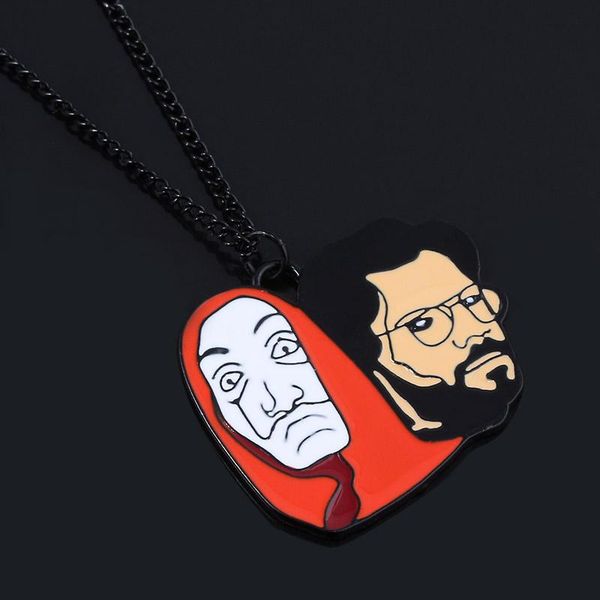 pendant necklaces spain tv la casa de pape necklace protagonist professor tokio mask for movie fans cosplay jewelry accessorice, Silver
pendant necklaces spain tv la casa de pape necklace protagonist professor tokio mask for movie fans cosplay jewelry accessorice, Silver