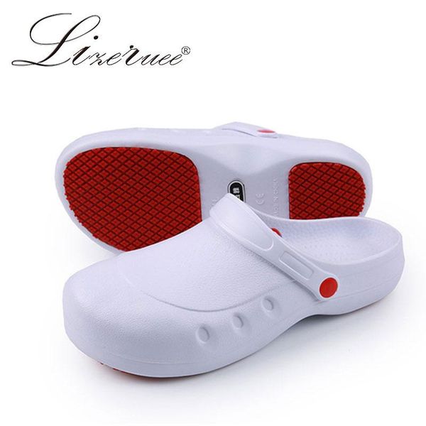 slippers chef smash-proof men oil-proof water-proof for the master cook el restaurant sandals flat work shoes, Black
slippers chef smash-proof men oil-proof water-proof for the master cook el restaurant sandals flat work shoes, Black