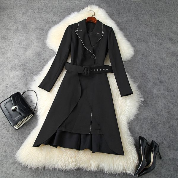 casual dresses fall autumn long sleeve notched-lapel black pure color belted ruffle detail mid-calf dress elegant ol work lsp17t11302 l6aw, Black;gray
casual dresses fall autumn long sleeve notched-lapel black pure color belted ruffle detail mid-calf dress elegant ol work lsp17t11302 l6aw, Black;gray